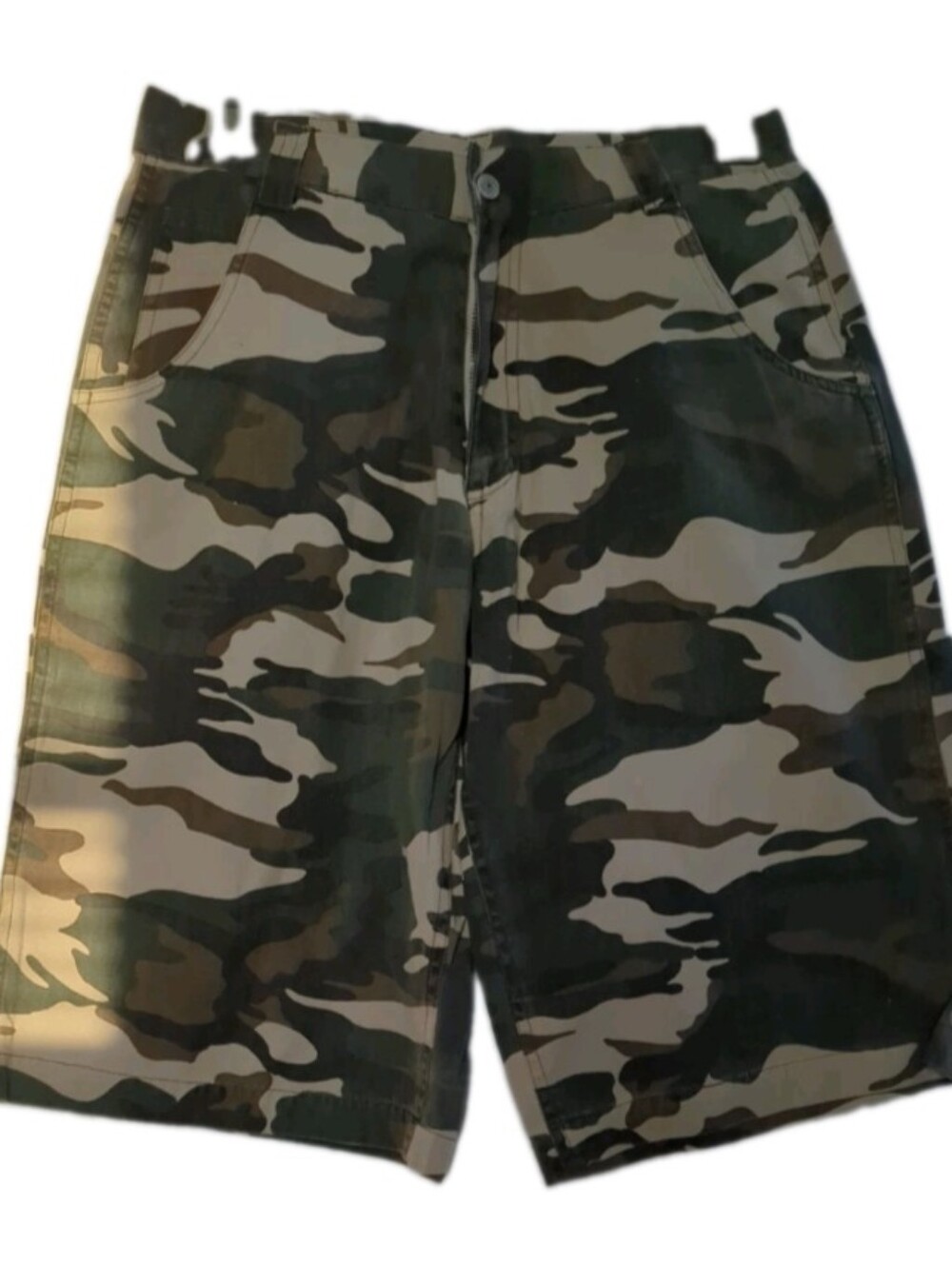 Lee Cargo Shorts Boys Size 16 Green Camo Camouflage